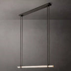 Audubon Modern Crystal Single Bar Linear Chandelier 60"