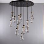 Rain Round Modern Chandelier Light 18"/36"/47"/60"
