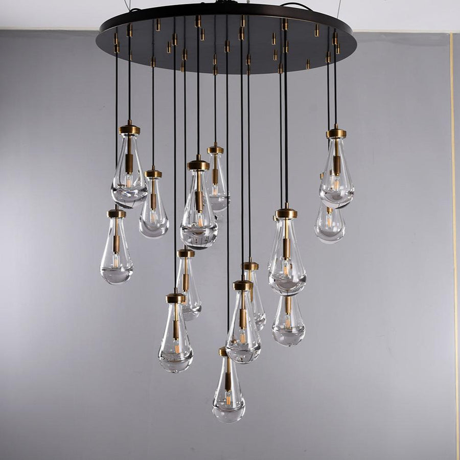 Rain Round Modern Chandelier Light 18"/36"/47"/60"