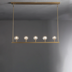 Boule De Cristal Clear Crystal Linear Chandelier 48"