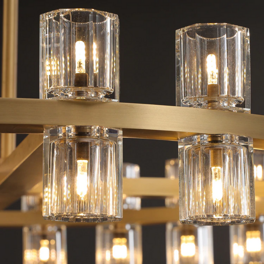 Arcachon Round Crystal Chandelier 36"