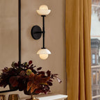 Alabaster Modern Shade Greenwich Linear Wall Sconce
