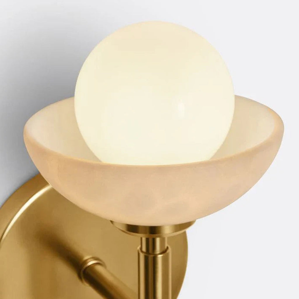 Alabaster Modern Shade Greenwich Linear Wall Sconce