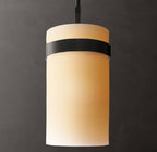 Ravelle Milk Glass Pendant 8"