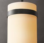 Ravelle Milk Glass Pendant 12"