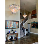 1920s Odeon Crystal Multi-Tier Round Chandelier 20"/32"/44"
