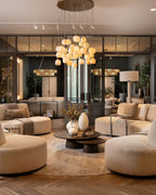 Arica Alabaster Rectangular Chandelier