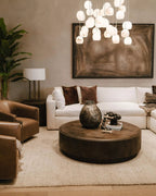 Arica Alabaster Rectangular Chandelier