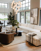 Arica Alabaster Rectangular Chandelier