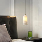 Nicoletta — Alabaster and Gold Pendant Light