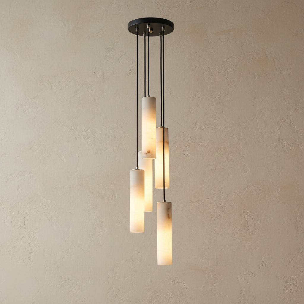 Ombretta — Alabaster Staircase Chandelier