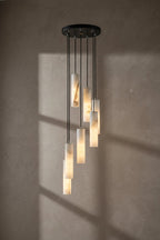 Ombretta — Alabaster Staircase Chandelier