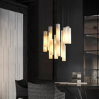 Ombretta — Alabaster Staircase Chandelier