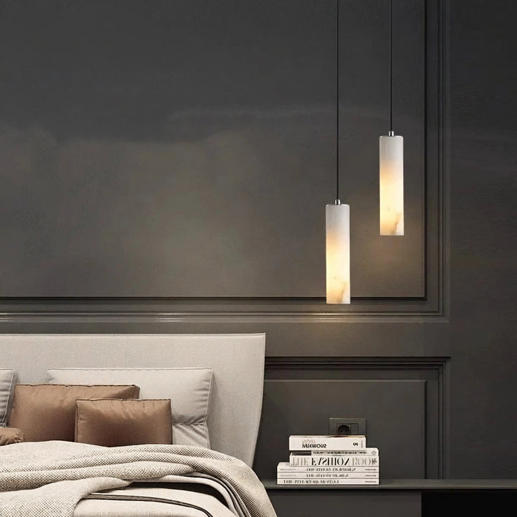 Ombretta — Alabaster Staircase Chandelier