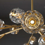 Boule De Cristal Clear/Smoke Round Chandelier 48"