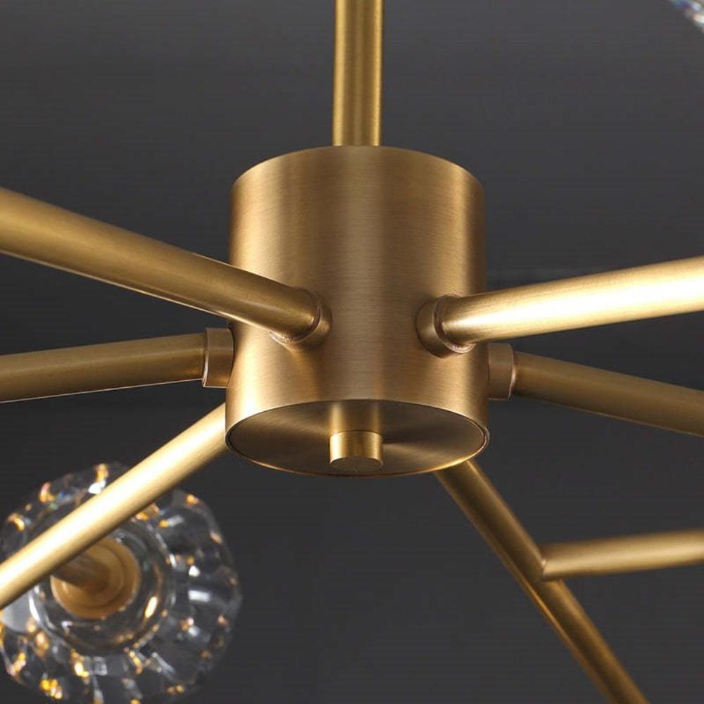 Boule De Cristal Clear/Smoke Round Chandelier 48"