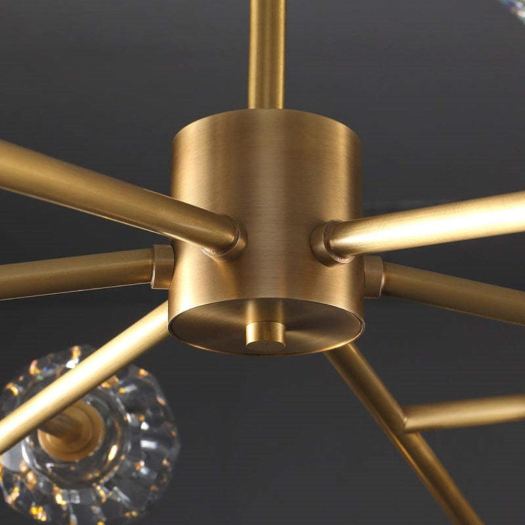 Boule De Cristal Clear/Smoke Round Chandelier 24"