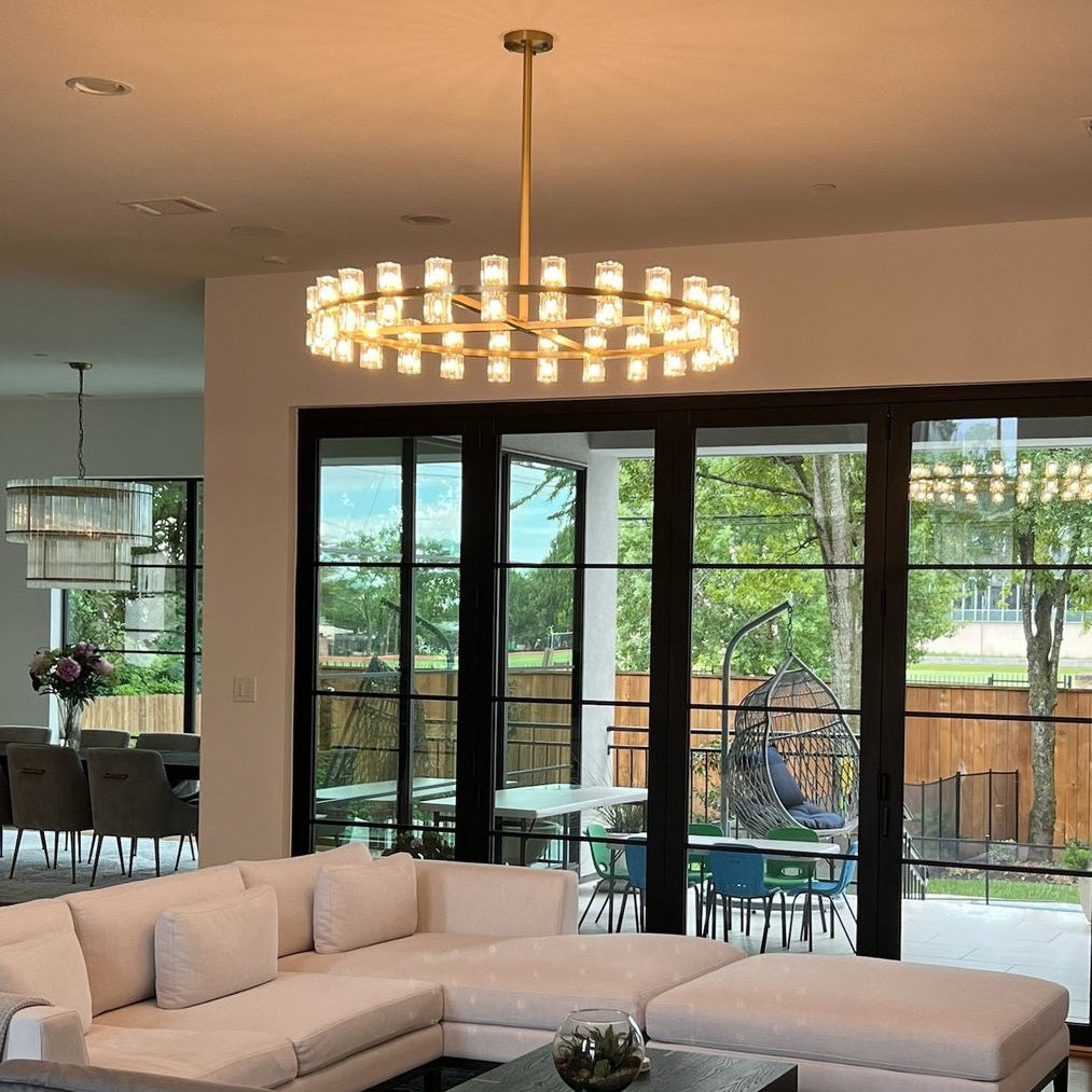 Arcachon LED Round Crystal Chandelier 48"