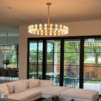 Arcachon LED Round Crystal Chandelier 48"