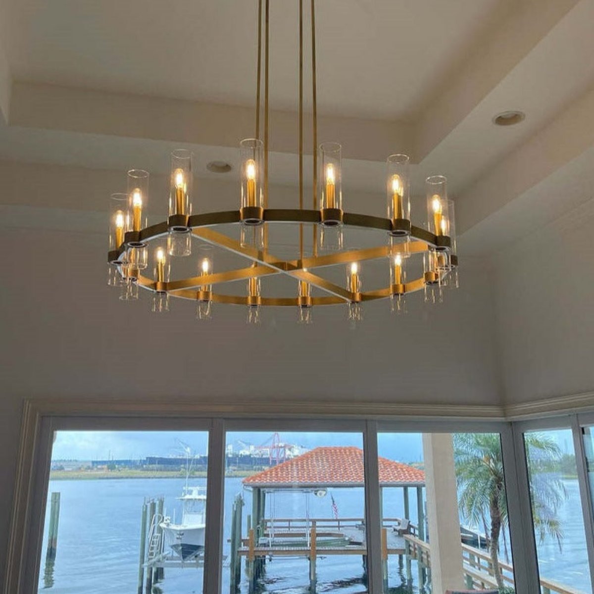 Ravelle Round Chandelier 36"