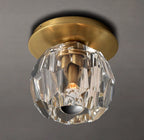 Boule De Cristal Smoke Crystal Flushmount