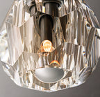 Boule De Cristal Smoke Crystal Flushmount