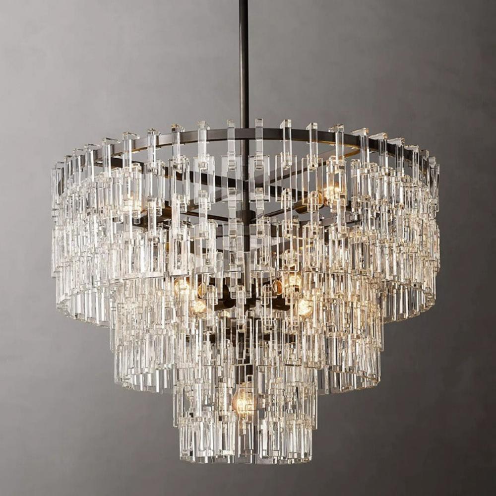 Marignans Tiered Round K9 Crystal Chandelier
