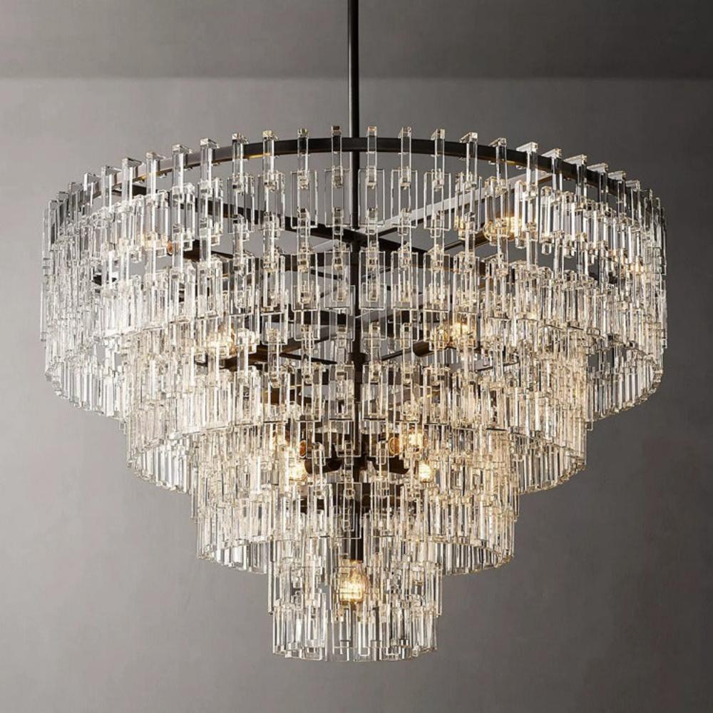 Marignans Tiered Round K9 Crystal Chandelier