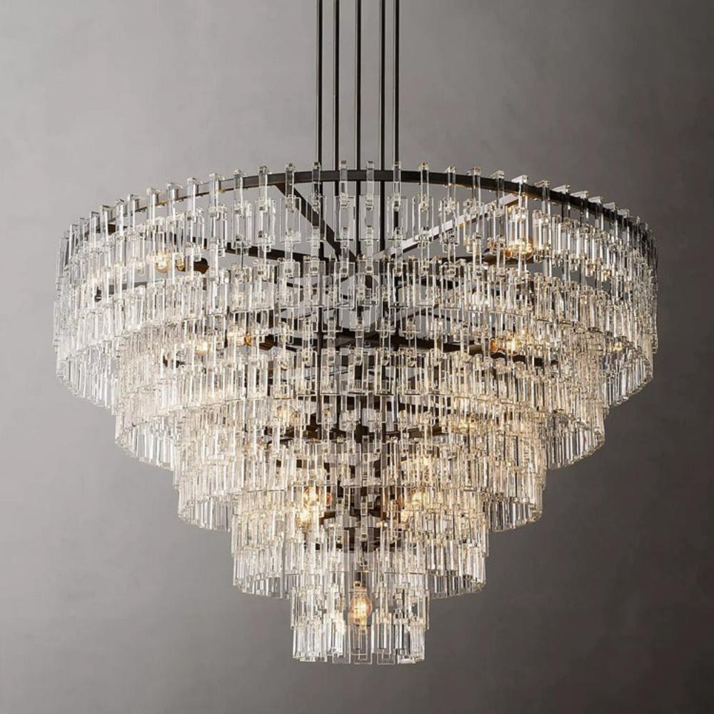 Marignans Tiered Round K9 Crystal Chandelier