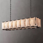 Harlow Calcite Rectangular Chandelier 55"