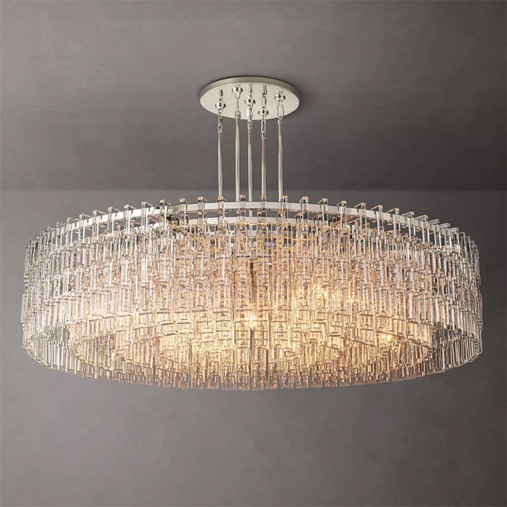 Marignan K9 Crystal Round Chandelier 60"