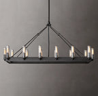 Filament Rectangular Candelabra Chandelier