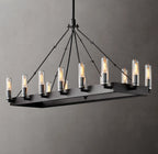 Filament Rectangular Candelabra Chandelier