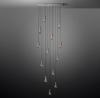 Rain Linear Modern Chandelier Light 54"