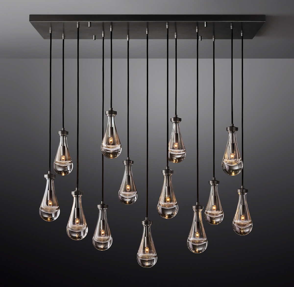 Rain Linear Modern Chandelier Light 54"