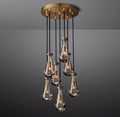 Rain Round Modern Chandelier Light 18"/36"/47"/60"