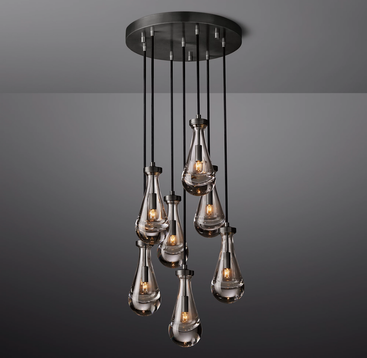 Rain Round Modern Chandelier Light 18"/36"/47"/60"