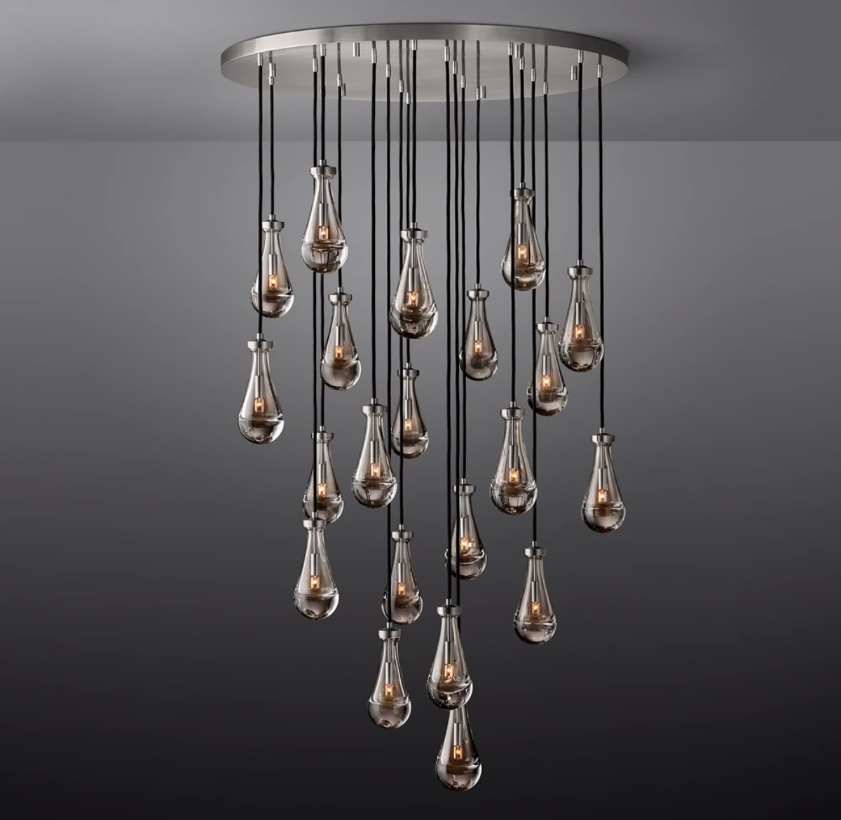 Rain Round Modern Chandelier Light 18"/36"/47"/60"