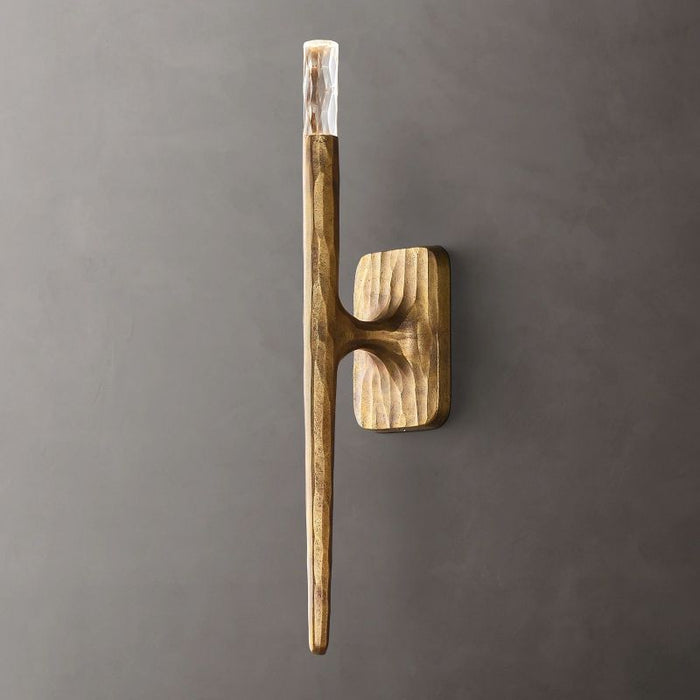 Thaddeus Forged Brass Grand Wall Sconce 20"/36"