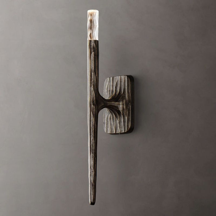 Thaddeus Forged Brass Grand Wall Sconce 20"/36"