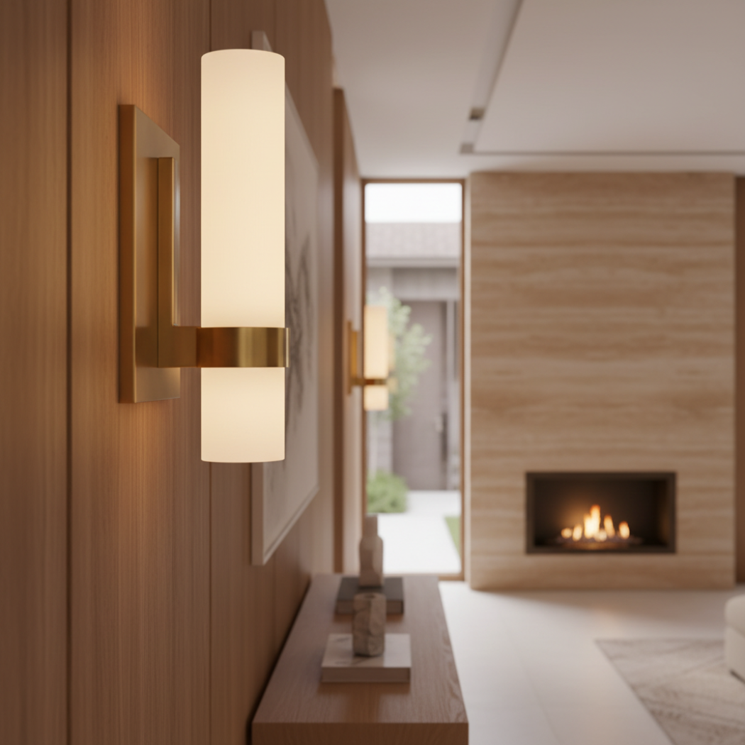 Ravelle Milk Glass Sconce