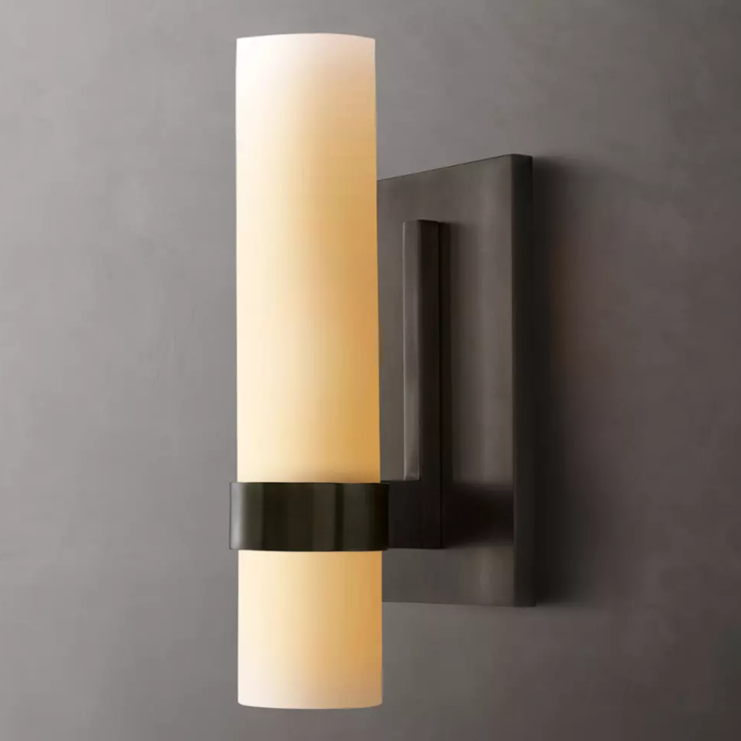 Ravelle Milk Glass Sconce