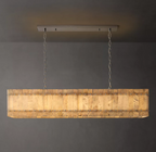 San Marco Alabaster Linear Chandelier 54"/72"