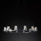 Pauillac Round Glass Chandelier 48"
