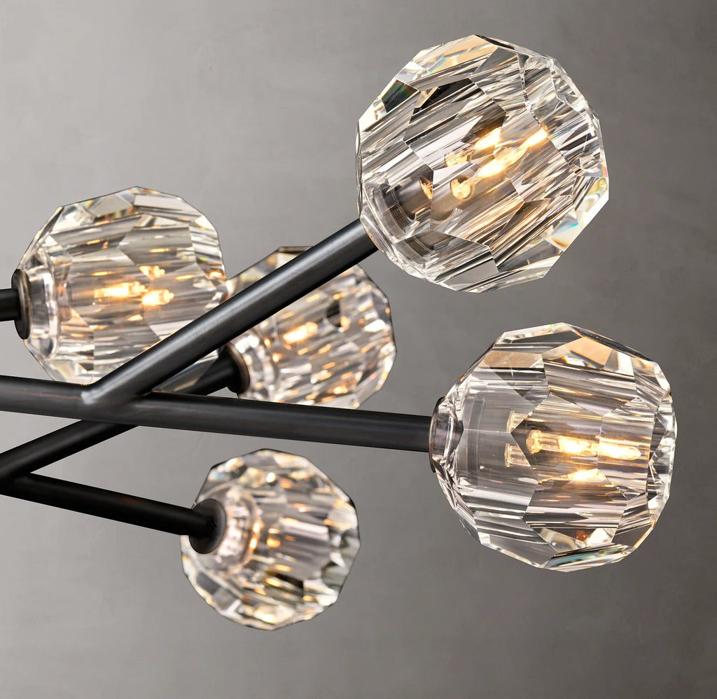 Boule De Cristal Clear Crystal Rod Pendant