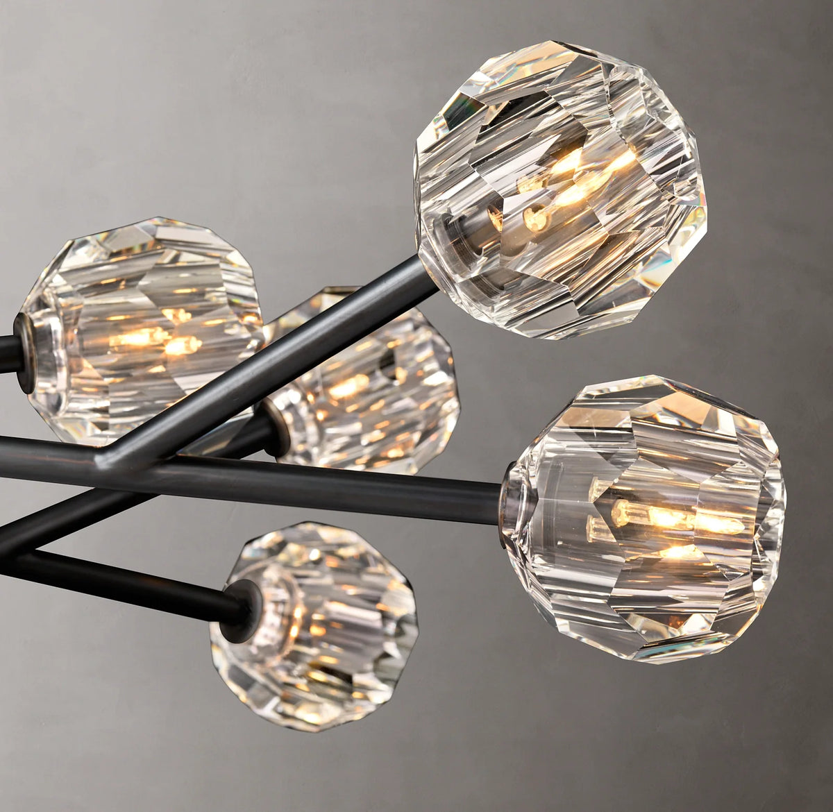 Boule De Cristal Clear Crystal Rod Pendant