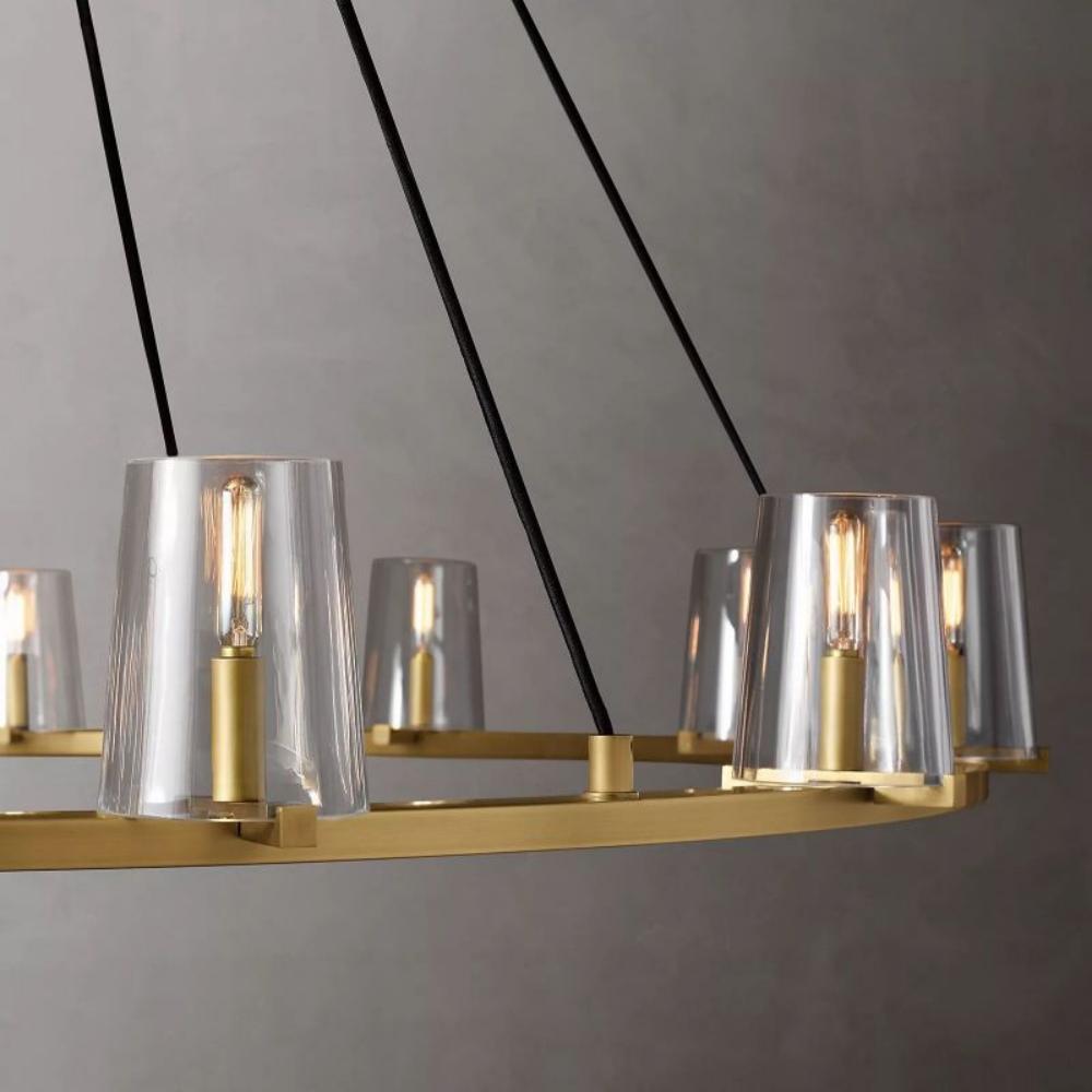 Pauillac Round Glass Chandelier 60"