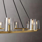 Pauillac Round Glass Chandelier 60"