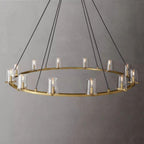 Pauillac Round Glass Chandelier 60"