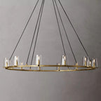 Pauillac Round Glass Chandelier 60"